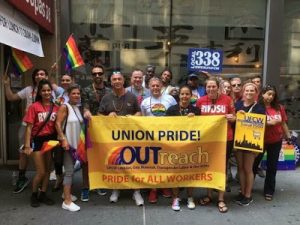 OUTreach members Pride Parade