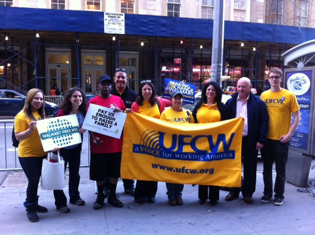 UFCW and RWDSU Locals and OUR Walmart Rally in New York City for May ...